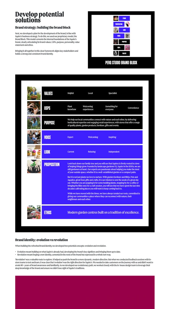 Screenshot of a Perq Case Study page